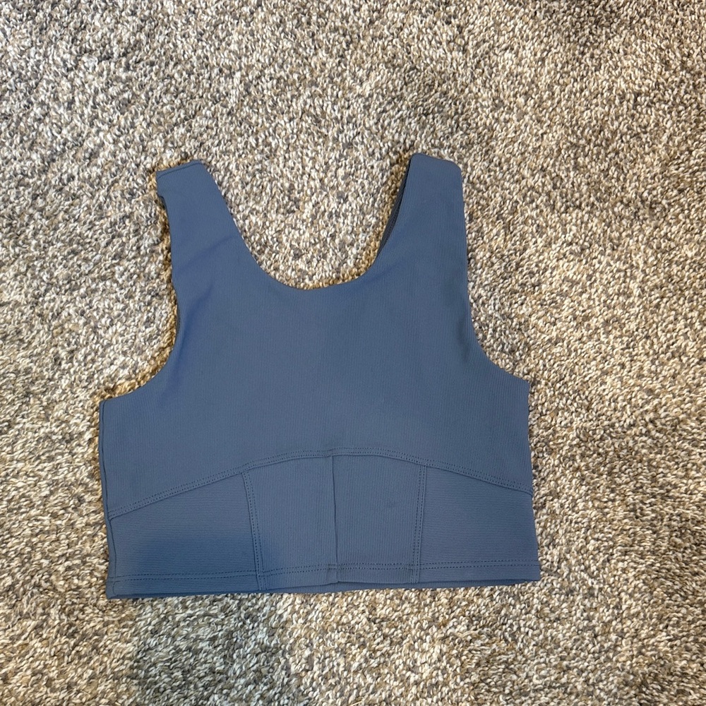 Zella Girls Navy Blue Cropped Tank Top